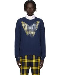 Vivienne Westwood - Pull Chaos Bleu Marine - Lyst