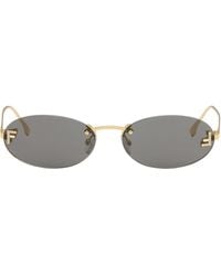 Fendi - First' Crystal Sunglasses - Lyst
