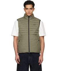 BOSS - Khaki Water-Repellent Reflective Accents Vest - Lyst