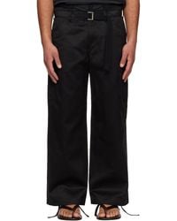 Sacai - Cotton Chino & Nylon Twill Cargo Pants - Lyst