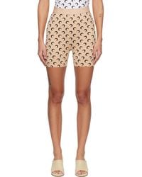 Marine Serre - Recycled Moon Jersey Mini Shorts - Lyst