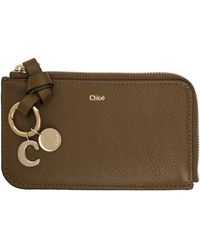 Chloé - Khaki Alphabet Card Holder - Lyst