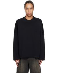 WOOYOUNGMI - ブラック Shoulder Cut 長袖Tシャツ - Lyst
