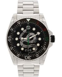 Gucci 45mm Dive Xl Snake Motif Watch 