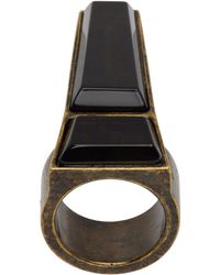 Rick Owens - Gold Crystal Trunk Ring - Lyst