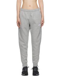 Nike - Gray Embroidered Lounge Pants - Lyst