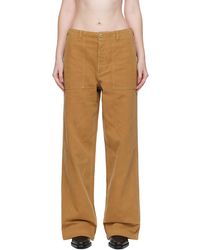 R13 - Tan Wide Leg Utility Trousers - Lyst