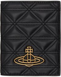 Vivienne Westwood - ブラック キルティング パスポートケース - Lyst
