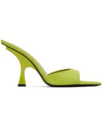 The Attico - Green Ester Mules - Lyst