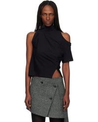 Courreges - Twisted Jersey T-Shirt - Lyst