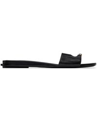 Tory Burch - Sandales Noires À Ferrure De Style Perçage - Lyst