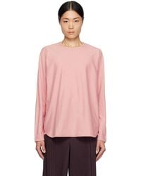 Homme Plissé Issey Miyake - Homme Plissé Issey Miyake Pink Release-t 2 Long Sleeve T-shirt - Lyst