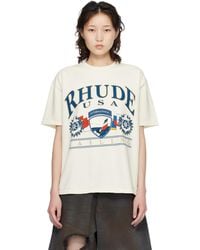 Rhude - Off- Usa Sailing Icon T-Shirt - Lyst