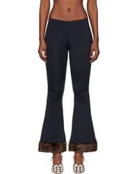 Conner Ives - Faux Mink-Trimmed Lounge Pants - Lyst