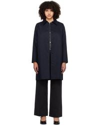 A.P.C. - . Navy Button Trench Coat - Lyst