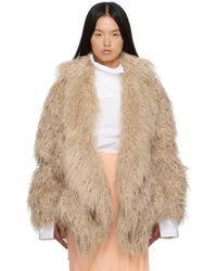 Dries Van Noten - Faux-fur Coat - Lyst