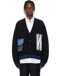 Off-White c/o Virgil Abloh - '00' Glide Diagonal Varsity Knit Cardigan - Lyst