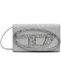 DIESEL - Silver 1dr Wallet Strap Bag - Lyst