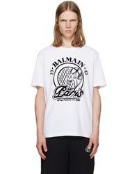 Balmain - Quilted Flock T-Shirt - Lyst