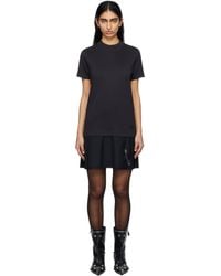 Balenciaga - Layered Frayed Embellished Cotton-Jersey And Wool-Blend Twill Mini Dress - Lyst