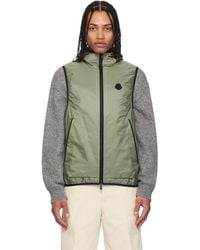 Moncler - Khaki Moretan Vest - Lyst