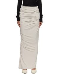 Entire studios - Off- Drape Maxi Skirt - Lyst