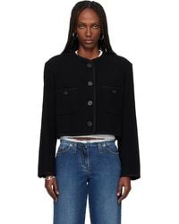 Tonywack - Tweed Cropped Wool Jacket - Lyst