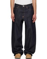 KENZO - Turn Up Wide Fit Jeans - Lyst