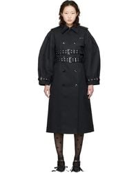 Ganni - Bonded Cotton Trench Coat - Lyst