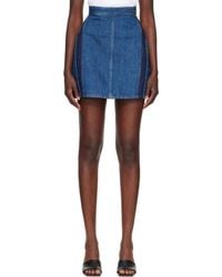 Givenchy - Cocoon Denim Miniskirt - Lyst