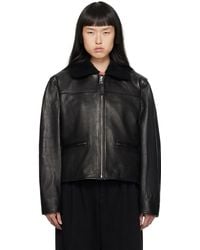YMC - Pepper Leather Jacket - Lyst
