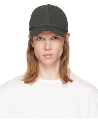 Balmain - Khaki Washed Cotton Cap - Lyst