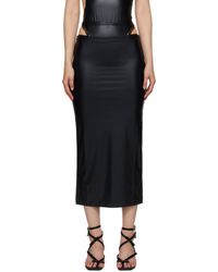 Versace - Black Hardware Maxi Skirt - Lyst