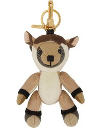 Burberry Thomas Bear In Deer Costume Keychain - Multicolour