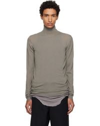 Rick Owens - Taupe Tower Level Turtleneck - Lyst