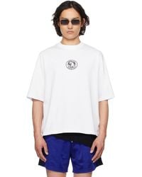 Han Kjobenhavn - ホワイト 'Officer' プリント オーバーサイズ Tシャツ - Lyst