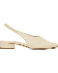 Aeyde - Off- Dua Nappa Leather Heels - Lyst
