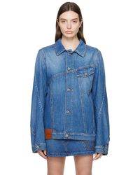 JW Anderson - ブルー ツイスト デニムジャケット - Lyst