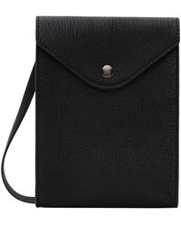 Lemaire - Black Enveloppe Strap Shoulder Bag - Lyst