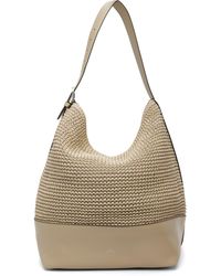 TOTEME - Taupe Belted Woven-Leather Tote - Lyst