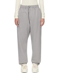 Y-3 - Gray Five-pocket Sweatpants - Lyst