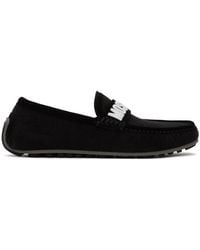 Moschino - Black Drivers Loafers - Lyst