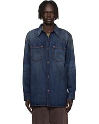 Acne Studios - Button-Up Denim Shirt - Lyst
