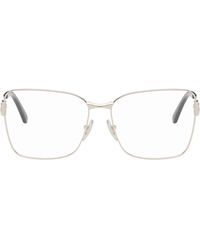 Balenciaga - Mercury Squared Metal Glasses - Lyst