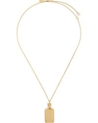 Calvin Klein - Short Ck One Charm Necklace - Lyst