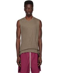 Rick Owens - Taupe Basic Tank Top - Lyst