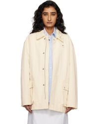 DUNST - Off- Cotton Chore Jacket - Lyst