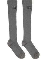 MM6 by Maison Margiela - Knee-High Socks - Lyst