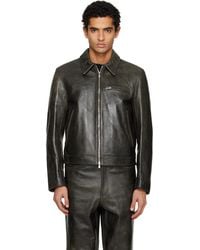 Tonywack - Zip Leather Jacket - Lyst