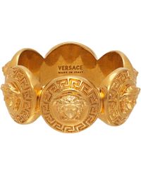 Versace ゴールド Tribute Medusa リング - マルチカラー